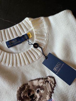 Jersey Polo Ralph Lauren Oso Beige/Marrón