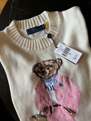 Jersey Polo Ralph Lauren Oso Beige/Marrón