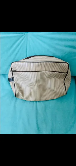Beauty case beige e marrone