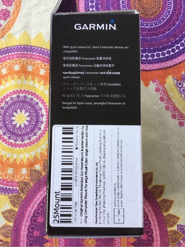 Soporte Garmin Edge extendido