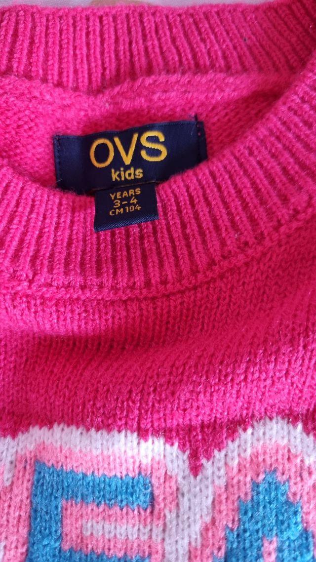 Felpa OVS tg 3/4 anni nuova