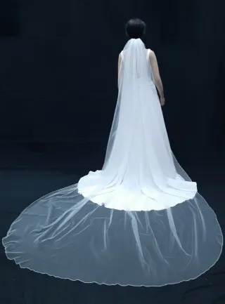 Velo de Novia Liso Largo 4 metros x 3