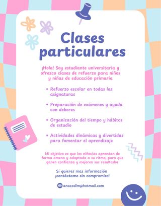 CLASES PARTICULARES PRIMARIA Y ESO