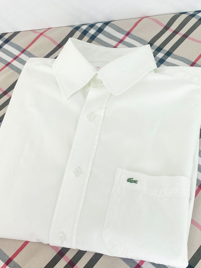 OFERTA 24H Camisa Lacoste L 40 Blanca de segunda mano por 49 EUR