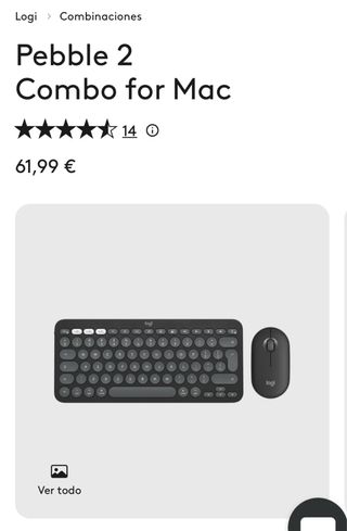 Logitech Pebble 2 Combo Teclado y Ratón