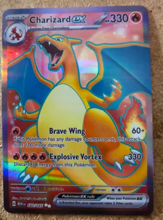 Carta Pokémon Charizard EX 183/165