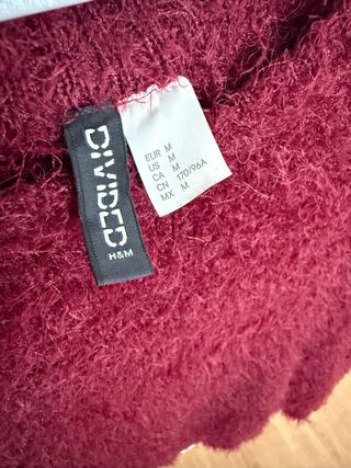 Jersey pelo H&M granate