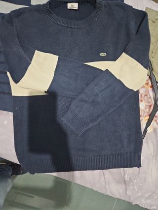 Jersey Lacoste Rayas Talla M