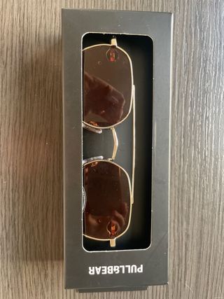 Gafas de sol aviador Pull&Bear marrones y doradas