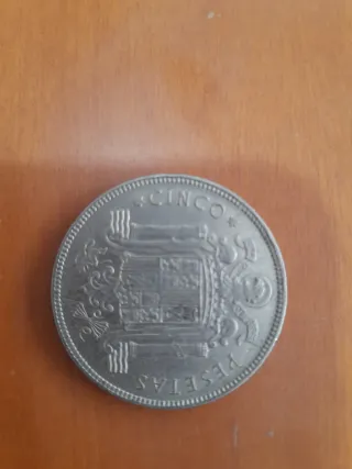 Moneda 5 pts Franco 1949 * 50
