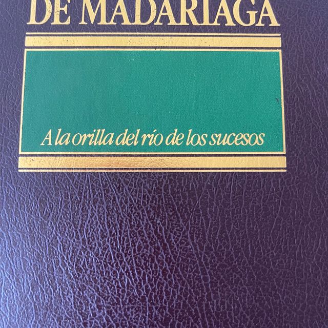 Libro: Madariaga Salvador - Orilla Rio Sucesos