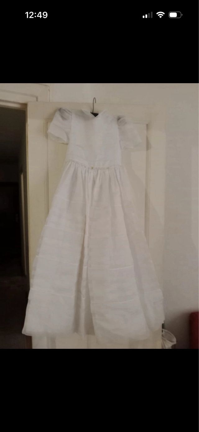 Vestido de comunión blanco para niña