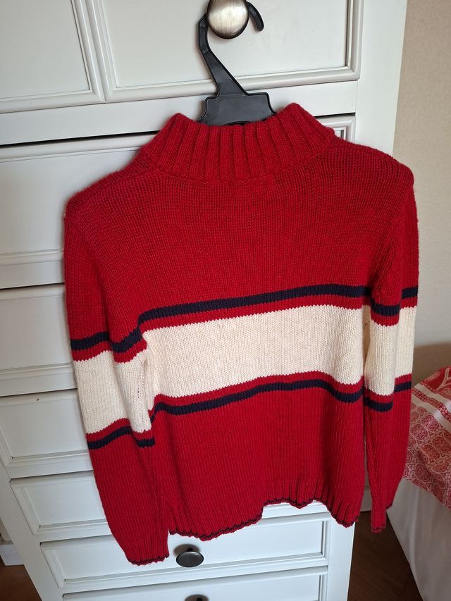 Jersey Rojo con Rayas y Logo '76