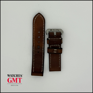 CORREA TIPO PANERAI  DE PIEL MARRON JACOB STRAP