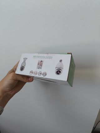 Cámara Vigilancia WiFi Bombilla Negra