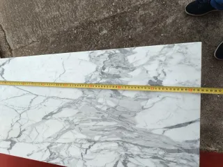 Mesa antigua pie de máquina de coser mármol