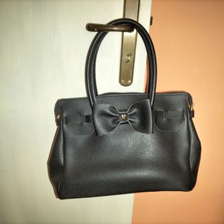 Borsa Camomilla Nera con Fiocco