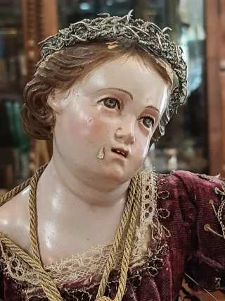 Antigua Imagen Niño Jesús de la Pasión