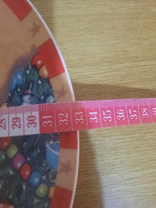 Piatto decorativo natalizio Babbo Natale