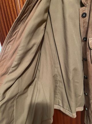 Chaleco Massimo Dutti Cuero Perforado