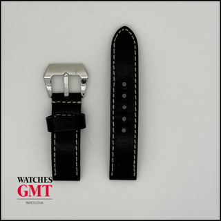 CORREA TIPO PANERAI DE PIEL NEGRA JACOB STRAP