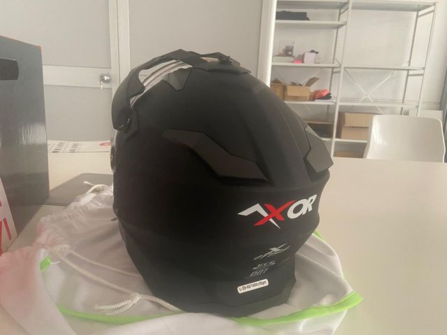 Casco Moto AXOR X-Cross Adventure Negro nuevo
