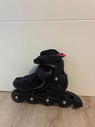 Patines en línea Oxelo negros y rosas