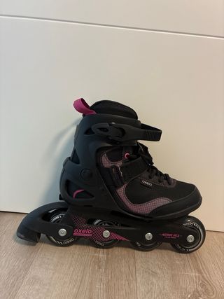Patines en línea Oxelo negros y rosas