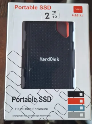 SSD Portátil 2TB USB 3.1 Tipo-C