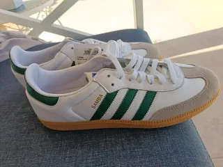 Zapatillas Adidas Samba Verde y Blanco