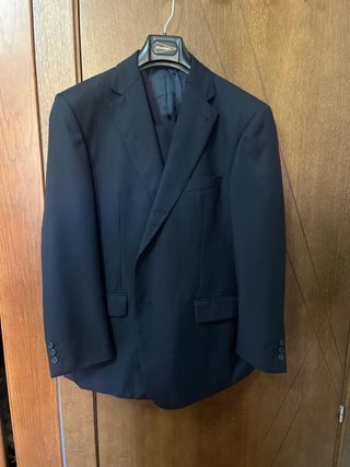Traje Emilio Tucci Negro Rayas