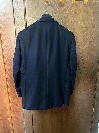 Traje Emilio Tucci Negro Rayas