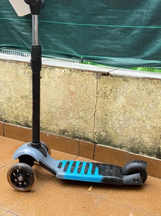Patinete infantil 3 ruedas con luces