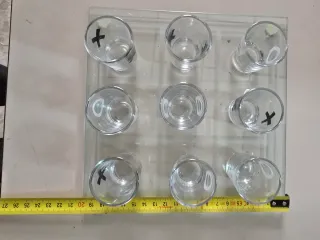 Juego Chupitos Tres en Raya