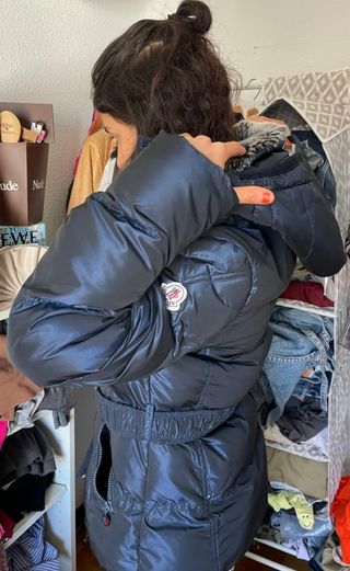 Chaqueta plumas azul marino