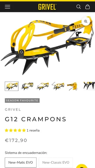 Crampones Grivel G12 New Matic Evo + Funda