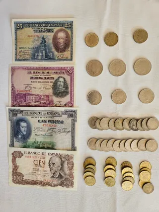Colección monedas y billetes españoles