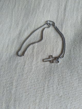 Pulsera Acero Inoxidable Hombre Cruz 20cm