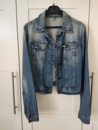 Cazadora vaquera Benetton Talla L