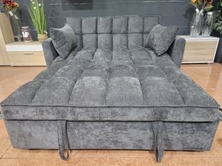 Sofá Cama Gris 2 Plazas