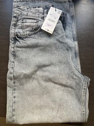 Pantalón Zara Wide Baggy Fit T.44