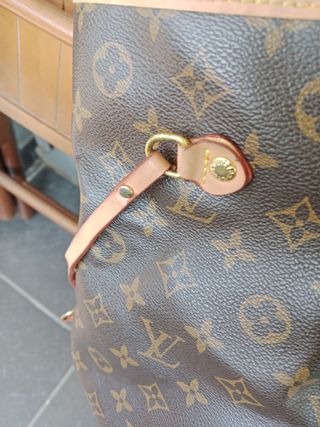 Bolso shopper grande tipo Louis Vuitton marrón
