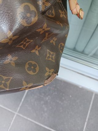 Bolso shopper grande tipo Louis Vuitton marrón