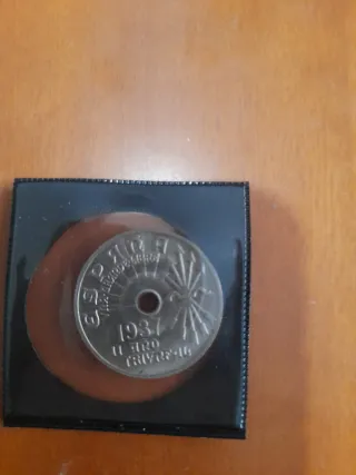 Moneda 25 cts 1937