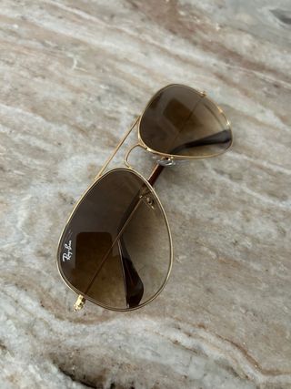 Gafas de sol Ray-Ban Aviador Marrón/Dorado