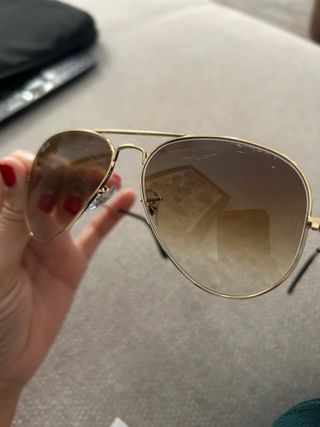 Gafas de sol Ray-Ban Aviador Marrón/Dorado