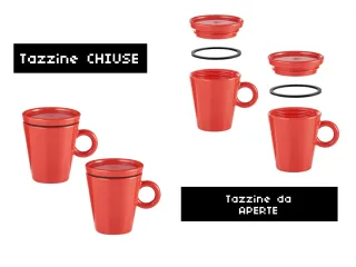 Coppia tazzine caffè da viaggio Guzzini ☕️ ❤️