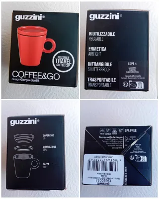 Coppia tazzine caffè da viaggio Guzzini ☕️ ❤️