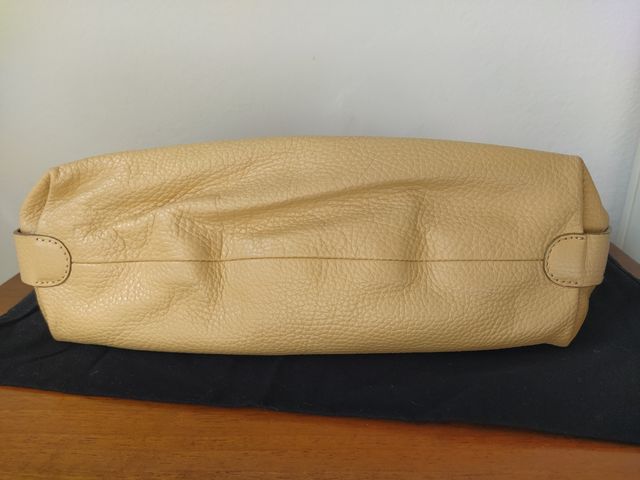 Borsa Emporio Armani vera pelle beige