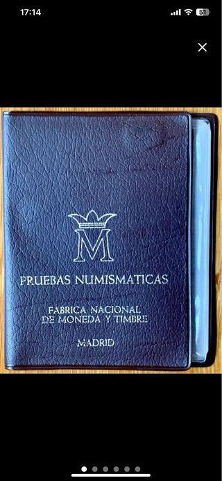 Cartera Numismática España FNMT 1974